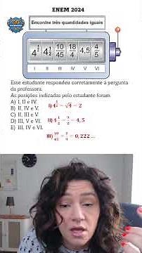 RESOLUÇÃO DE QUESTÃO ENEM 2024 - ARITMÉTICA - MATEMÁTICA BÁSICA #enem2024 #questãoresolvida