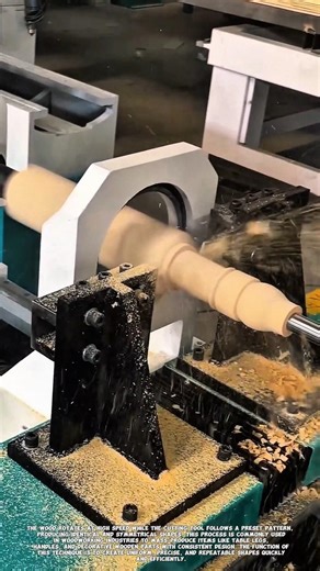 Automatic Wood Turning with Copy Lathe for Perfect Repeated Shapes.