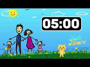 5 Minute Family Fun Fest! Happy Music Timer for Kids (Class, Study, More!) ⏰