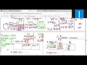 Division by area model