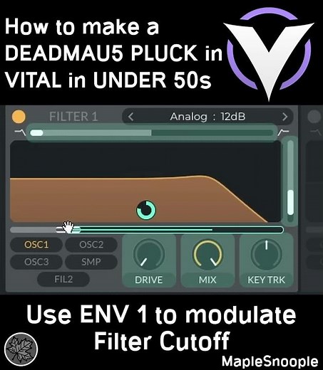 How to make a DEADMAU5 PLUCK in VITAL in UNDER 50s... | How to VITAL