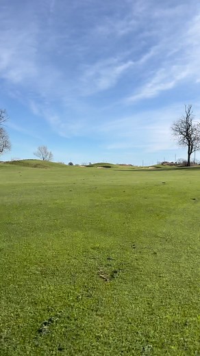 Perks of having bent grass? Green fairways almost all year round! #golf #golfcourse #golfing #winter #grass #kansas | Sand Creek Station Golf Course