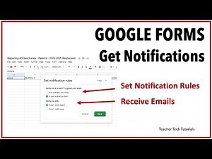 Get Email Notifications Using Google Forms