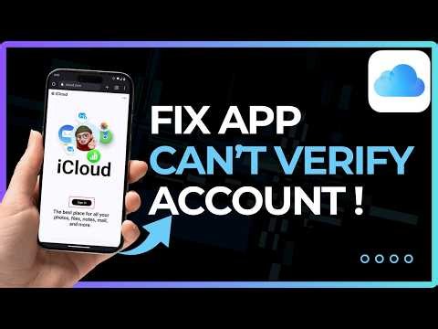 How To Fix iCloud Cannot Verify Account !