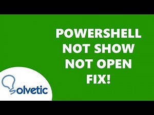 PowerShell Not Showing Not Open FIX ✅✅