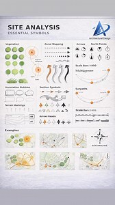 Essential Symbols of Site Analysis | Architectural design