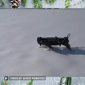3.1K views · 73 reactions | Ghost Robotic's V60 robot in snow. The VISION60 is a mid-sized, high-endurance ground drone designed for use in various urban and natural environments. It is built for agility and durability, supporting a range of defense, homeland, and enterprise applications. Video Credit: Ghost Robotics #robotics #engineering #technology #robots #robot | Wevolver.com | Facebook