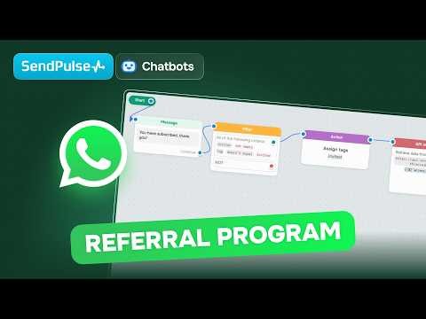 Referral program in SendPulse-powered chatbots: step-by-step setup guide