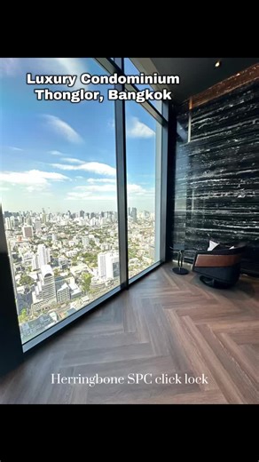 กระเบื้อง SPC ลายไม้ แบบก้างปลา Herringbone SPC click lock Luxury condominium ใจกลางทองหล่อ #กระเบื้องspcก้างปลา #spcกระเบื้องลายไม้ #herringbone #spcflooring #spcfloor Call 089-9195919
