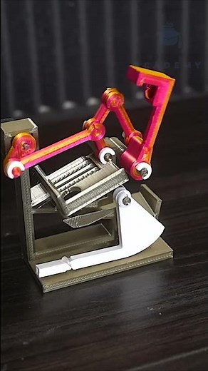 3d printed marble machine with 180 degree lifting arm.