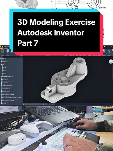Autodesk Inventor 3D Modeling Exercise: Part 7
