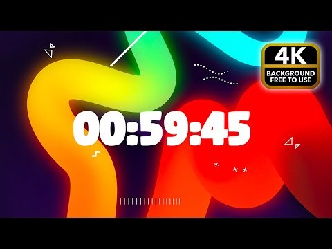 ⏰ 1 Hour Timer for Kids | Playful Background Video for Classrooms & School
