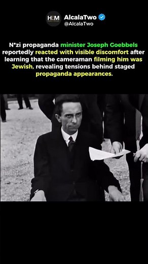 The Moment Goebbels Realized He Was Being Filmed