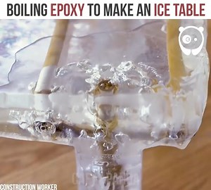 Boiling epoxy to make an ice table By CRAFTROOM: (tinyurl.com/y9j4ta3m) | Crafty Panda