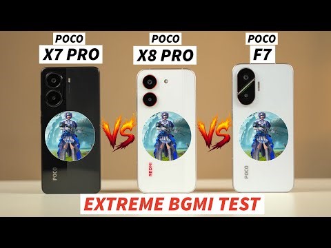 POCO X8 Pro vs POCO X7 Pro vs POCO F7 Extreme BGMI TEST || Gaming Review with FPS meter | Shocking😱