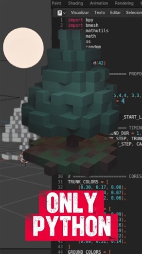 Creating Things in Blender with Python | Part 2: Pine Tree