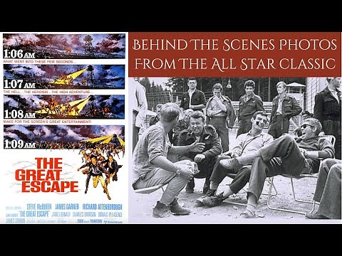 THE GREAT ESCAPE 1963 - Behind The Scenes Photos From The All Star Classic World War 2 Film