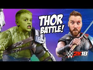 Thor vs Hulk! Thor Ragnarok WWE 2k18 Wrestling Battle by K-City