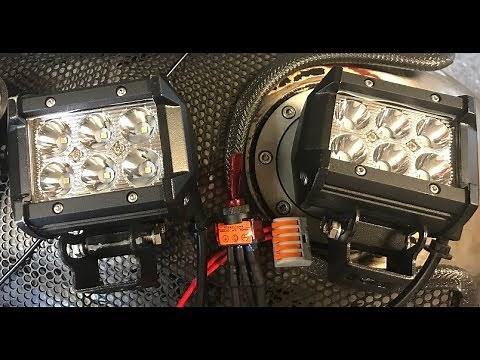 Step by Step - How to Install LED spotlights on a motorcycle