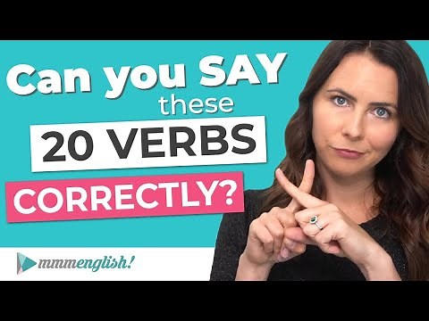How to Say 20 Business English Verbs CORRECTLY! Pronunciation Lesson