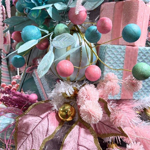 Pastel Christmas Tree Inspiration from the Dallas Market