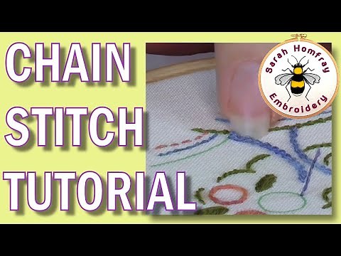 How to do chain stitch | Beginners flosstube hand embroidery tutorial