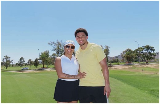 Jaylin Noel's fiancee, Aliyah, calls him "definition of hard work" as Texans rookie shows off his No. 82 jersey