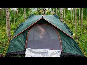 Camping alone in the forest – 24-hour experience ‼️full of challenges and peace #camping #outdoors