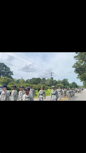 The Paul R. Brown Leadership Academy 13th Corps of cadets marching in the Sandyfield, North Carolina Parade and fun day. | Paul R. Brown Leadership Academy