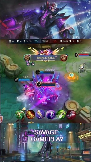 Savage Gameplay of Roger using the Cyborg Werewolf Skin with 21 Kills! #mobilelegends #roger #moba