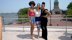 Throwback to Miss Universe 2019 Catriona Gray, Miss USA Cheslie Kryst, and Miss Teen USA Kaliegh Garris set sail to visit the Statue of Liberty. 🗽 | Miss Universe