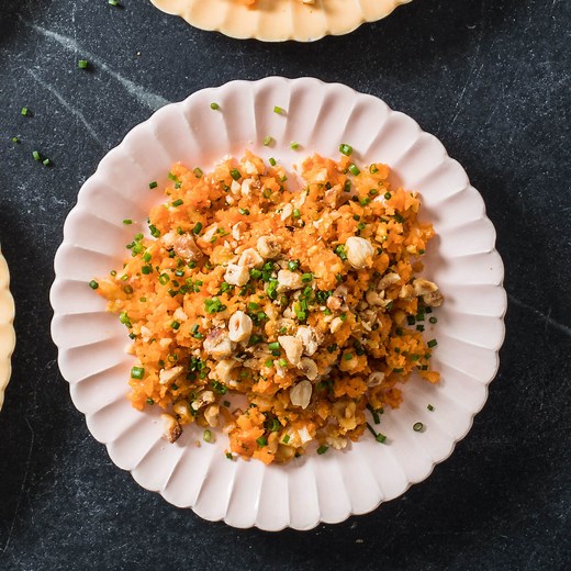 Chopped Carrot Salad with Fennel, Orange, and Hazelnuts | America's Test Kitchen