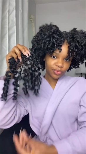 CurlsCurls on Instagram: "Watch how to turn the clip-in extensions into these perfectly defined curls.🤩 It’s simpler than you think, and the results are always stunning! Ready to try it yourself? . ✨Hair info: Thick - 18’’ 3c/4a clip-ins .⁣⁣⁣ #naturalwig #wigslayed #wigslayer #afrohair #curlscurls #4chair #blend #clipin #clipinmagic #hairtutorial #homestyling #curlyextensions #hairgoals101"