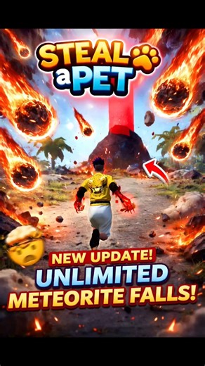 Steal A Pet New Update 😱 Unlimited Meteorite Falls OP Loot Trick ?