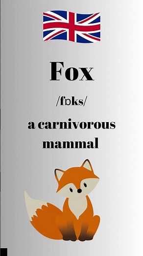 How to pronounce Fox in English British Accent #learnenglish #learnenglishtogether