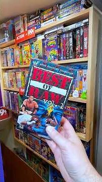The wrestling VHS tapes and video games in my collection (WWF/WCW)