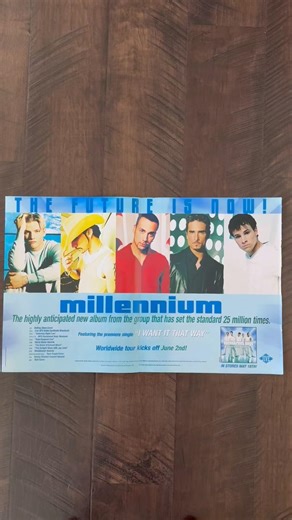 Backstreet Boys Millennium Album Release Ad in Billboard Magazine 🩵#backstreetboys #millennium
