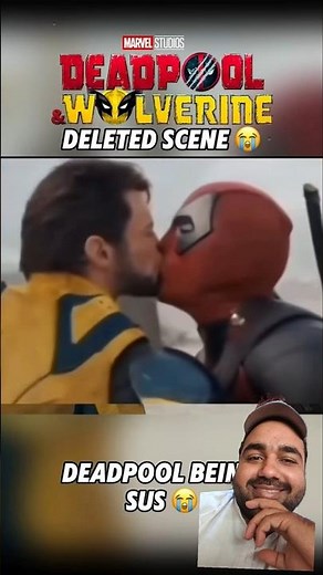 Deadpool&wolverine Kissing Funny seen #marvelfunnymoments #deadpoolmemes #mcu #marvel