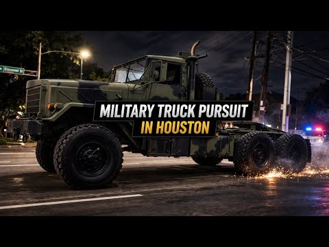 Stolen Military Truck Leads 75-Minute Police Chase