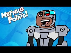 How to Draw CYBORG from TEEN TITANS GO with Muffalo Potato