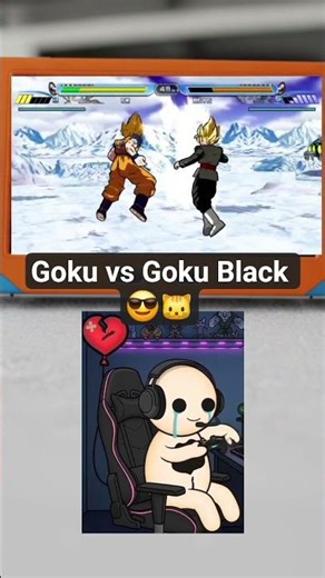 Goku vs Goku Black 😎🐱 #dragonball #psp