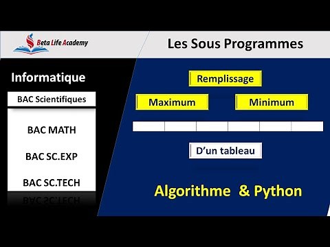 Informatique - Les tableaux | BAC Scientifiques