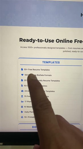Use this site to make a Resume