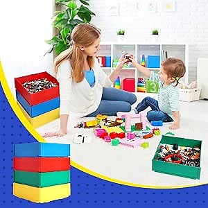 Toy Blocks Sorter Sifter Box, Sorting Box, Sorting Tray, Lasts for 10 Years, Particle Separator Tool, Organizer, Cute Brick Storage Container for Lego, Accessories, Gift for Lego Lovers