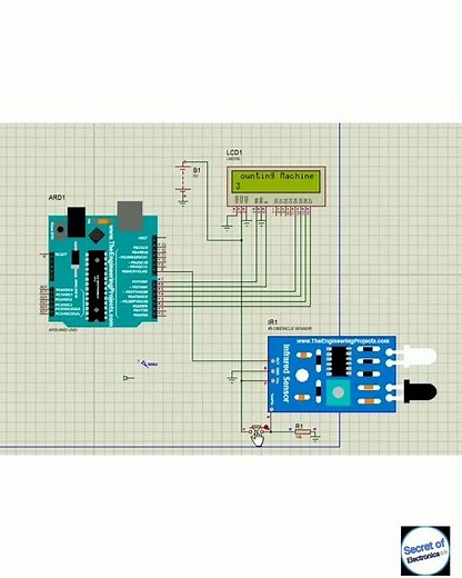 How to make counter machine Using Arduino in Proteus