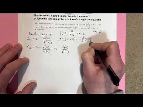 Use Newton’s method to approximate the root of a polynomial function or the solution to an equation