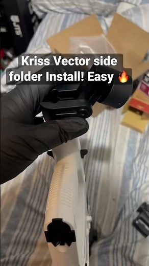 Kriss Vector Gen 2 folding stock adapter Install! 45acp alpine white! 🔥🔥🔥🔥