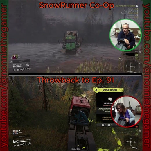 SR Nonnie and Johnnie Co-Op Throwback to Ep. 91 🚛 Teaser 2 #gaming #gamer #snowrunner #gameplay #fun