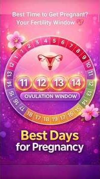 These 3 Days Decide Pregnancy | Best Time to Conceive Naturally 👶✨