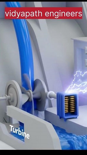 How Water Turns Into Electricity ⚡💧 #vidyapathengineers #construction